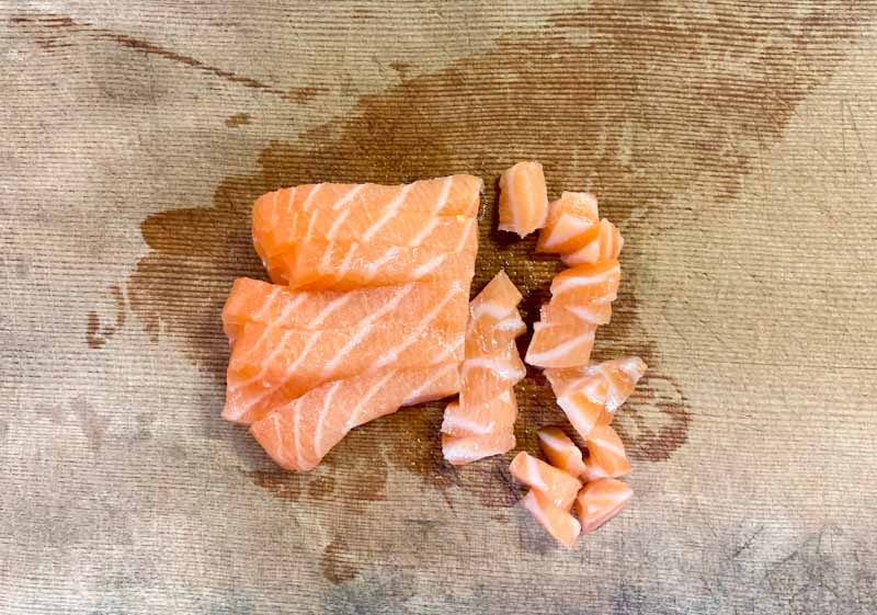 サーモンタルタル作り方